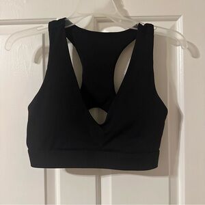 Fabletics Black Racerback Sports Bra